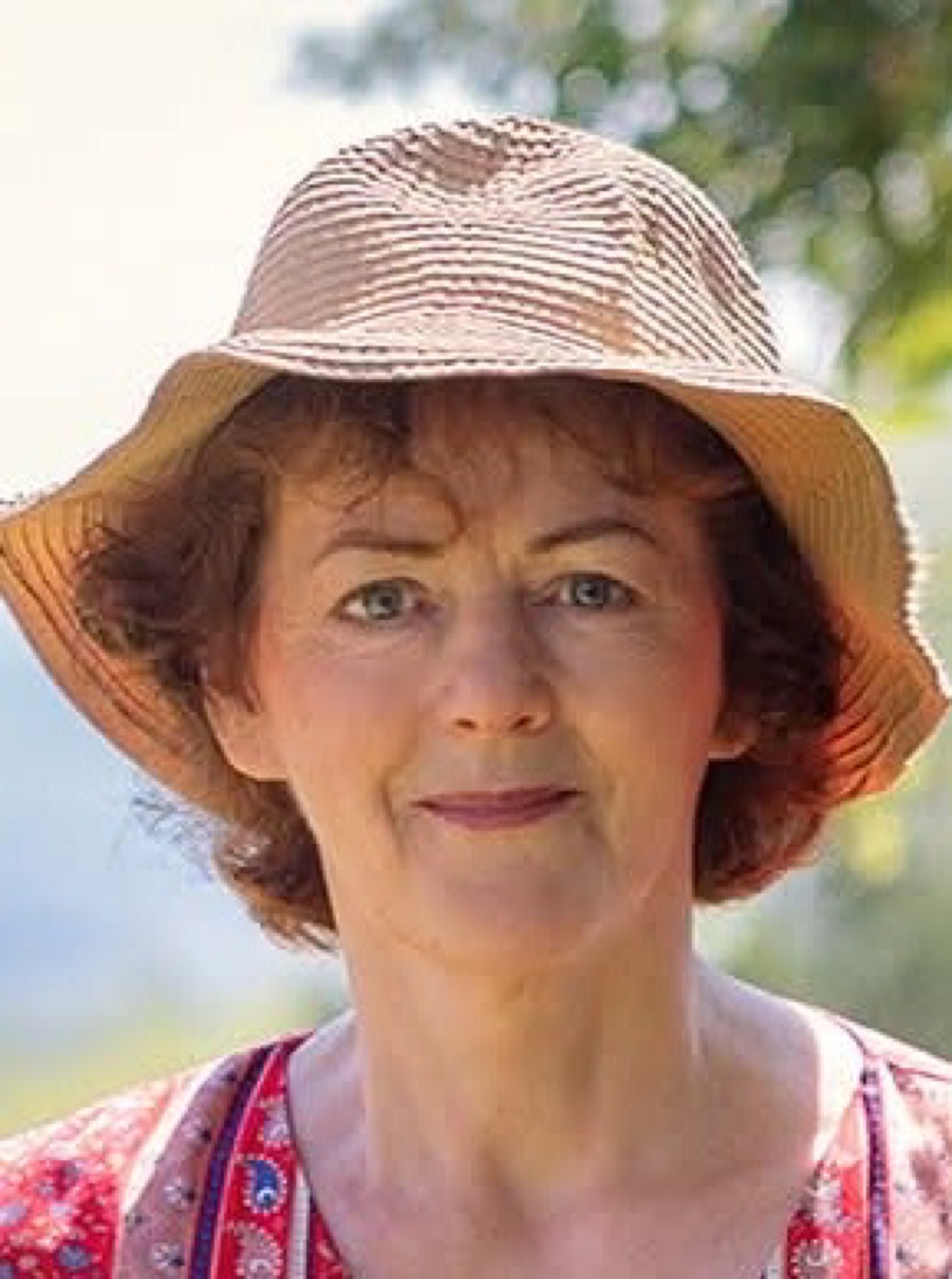Ger White in straw hat